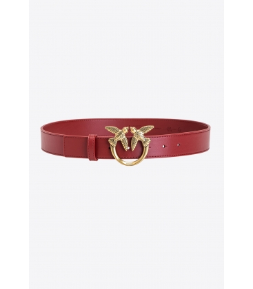 PINKO 1H212QY5H7 R72Q LOVE BERRY SIMPLY H3 BELT ROSSO/GOLD