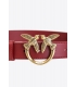 PINKO 1H212QY5H7 R72Q LOVE BERRY SIMPLY H3 BELT ROSSO/GOLD