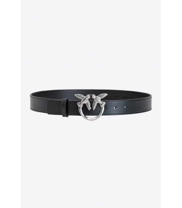 PINKO 100120 A0F1 LOVE BERRY SIMPLY H4 BELT NERO/SILVER