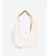 PINKO 101433 A0QO Z14Q MINI BRIOCHE BAG HOBO BIANCO SETA-ANTIQUE GOLD