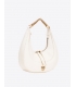 PINKO 101433 A0QO Z14Q MINI BRIOCHE BAG HOBO BIANCO SETA-ANTIQUE GOLD