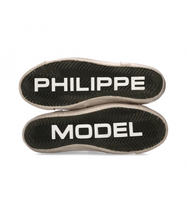 Philippe Model PRLU WX37 Sneaker Prsx Uomo, Bianco e Antracite