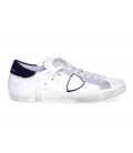 Philippe Model uomo PRLU VX22 Sneaker in pelle bianco e blu