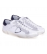 Philippe Model PRLU VX22 Sneaker in pelle bianco e blu