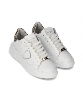 Philippe Model Donna Tres Temple BJLD VA02 Sneaker , Bianco e Beige