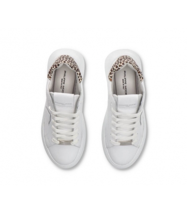 Philippe Model Donna Tres Temple BJLD VA02 Sneaker , Bianco e Beige