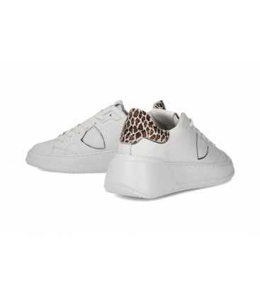 Philippe Model Donna Tres Temple BJLD VA02 Sneaker , Bianco e Beige