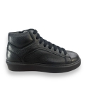 DOUCAL'S DU3321ALEXUF235NN00 SNEAKER Alta con ZIP TUMBLET NERO F.DO NERO