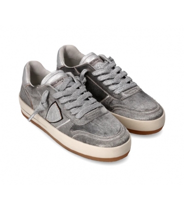 Philippe Model donna VNLD PM02 Sneaker Nice , Argento