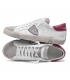 Philippe Model Uomo PRLU VV05 Sneaker Prsx , Bianco e BORDEAUX