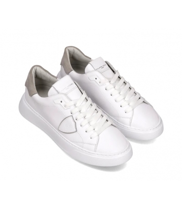 Philippe Model Uomo BTLU VD21 Sneakers Temple, Bianco Grigio