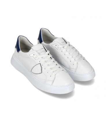 Philippe Model BTLU WX13 Sneaker Temple Uomo, Bianco e Blu