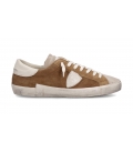 Philippe Model Uomo PRLU XS11 SNEAKERS DAIM MIXAGE COGNAC