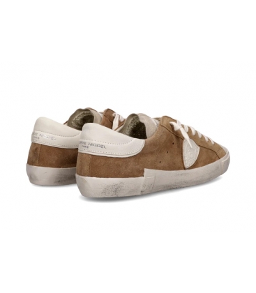 Philippe Model Uomo PRLU XS11 SNEAKERS DAIM MIXAGE COGNAC