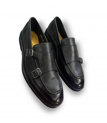 DOUCAL'S DU3362DAVDUF188NN00 Mocassino doppia fibbia in pelle nero