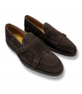 DOUCAL'S DU3419SALOUF009TM23 Mocassino con dettaglio "passante" in suede moro